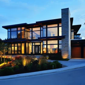 Contemporary Glass House Exterior