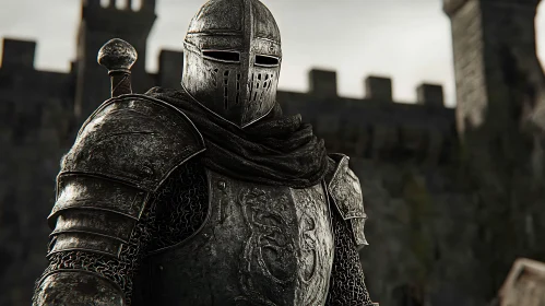 Medieval Knight in Full Armor