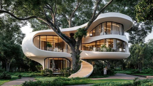 Organic Modern Treehouse Architecture