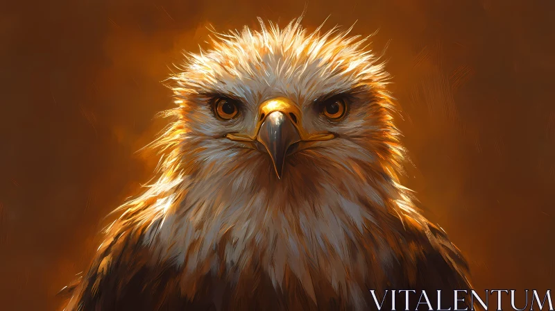 AI ART Golden Eagle Stare