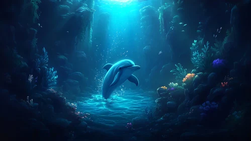 Tranquil Ocean Dolphin