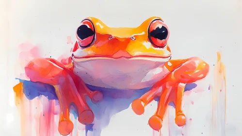 Vibrant Frog Artwork
