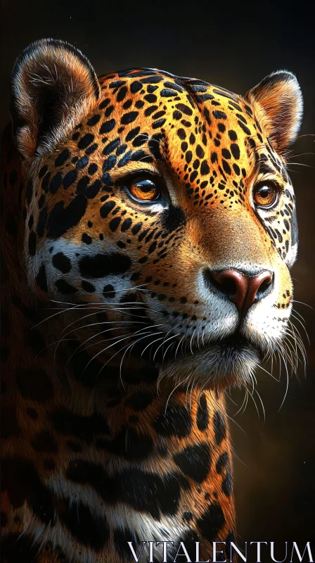 Intricate Feline Artwork AI Image