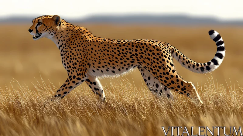 Cheetah in the Wild AI Image