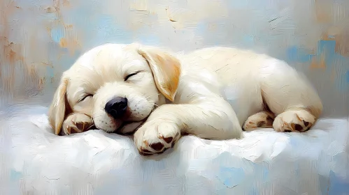Serene Puppy Art