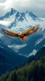 Mountain Soaring Eagle