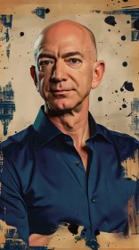 Jeff Bezos in Artistic Portrait