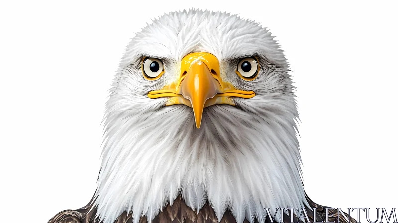 Detailed Bald Eagle Illustration AI Image