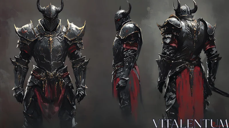 AI ART Medieval Warrior Armor Concept Art