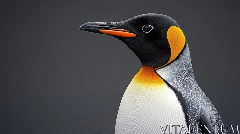 Penguin Close-up Portrait AI Image