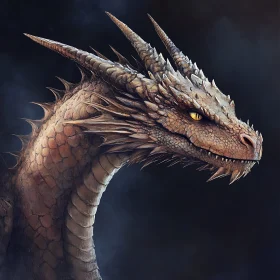 Dragon Head Portrait Fantasy Creature