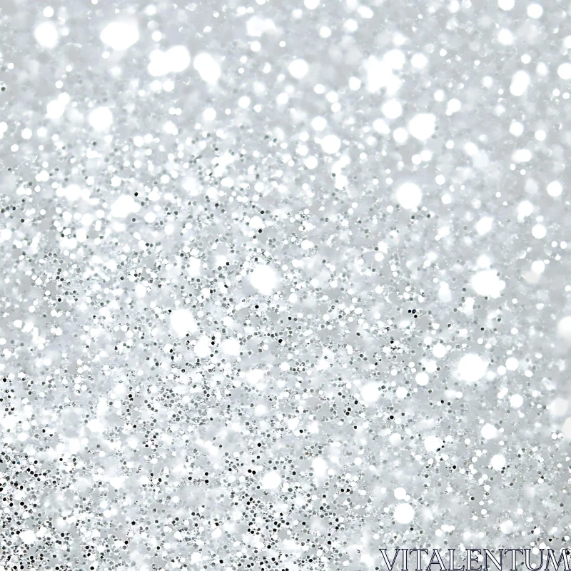 AI ART Shimmering Silver Festive Glitter