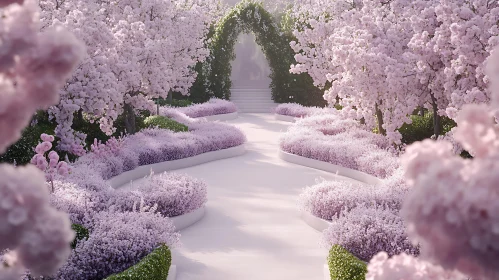 Floral Path to Tranquility