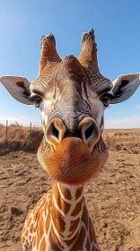 Giraffe Face in Nature