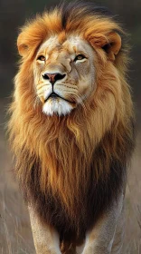 Regal Lion Portrait