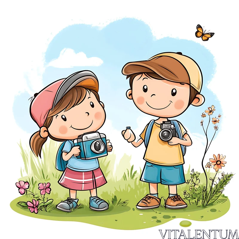 AI ART Children Cartoon Photography Hobby Scene