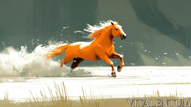 Horse in Motion AI Image