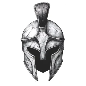 Ancient Warrior Helmet Artwork