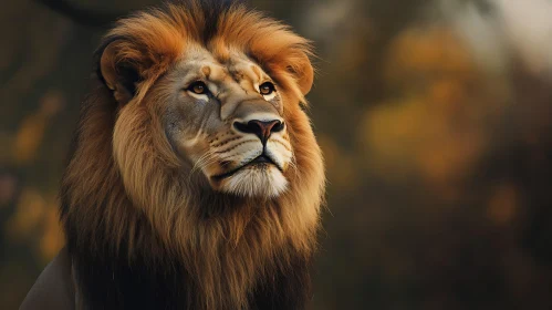 Lion with Golden Mane
