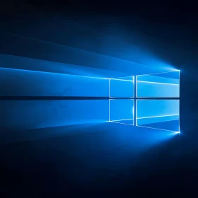 Digital Art with Blue Window Light