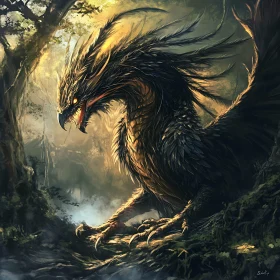 Dragon in the Woods Artwork