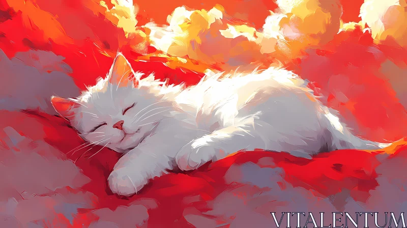 Dreamland Cat Art AI Image