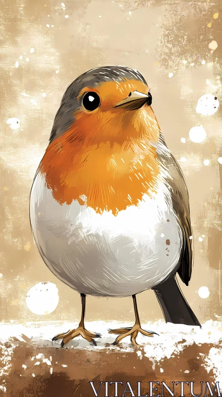 AI ART Robin Bird Art