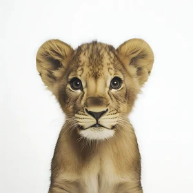 Young Lion Close-Up