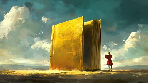 Giant Book in Landscape Fine Art