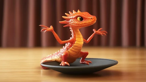 Playful Dragon Statue