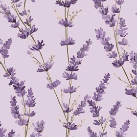 Delicate Botanical Lavender Flower Design