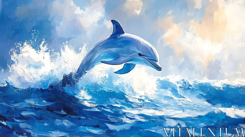 AI ART Dolphin in Motion