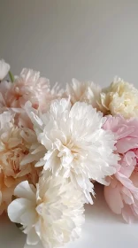 Peony Flower Bouquet in Soft Pastel Shades