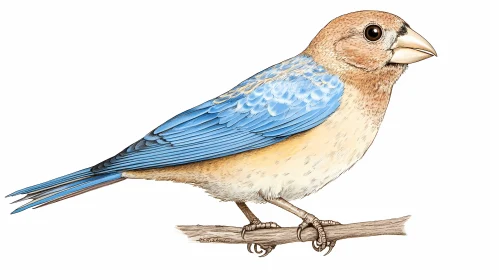 Blue Bird Illustration