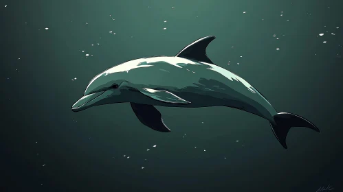 Graceful Dolphin in Aquatic World