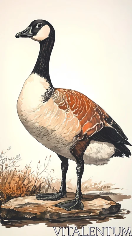 AI ART Canada Goose Artwork