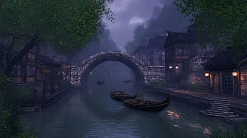 Picturesque Canal View with Traditional Architecture