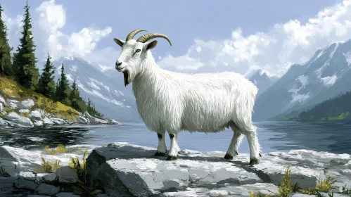 Mountain Goat Landscape