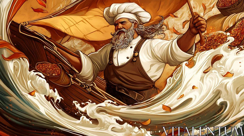 AI ART Chef on a Boat