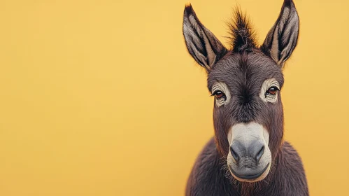 Donkey Against Yellow