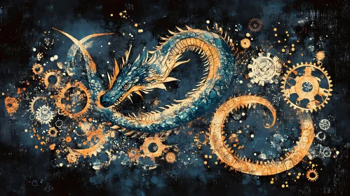 Mechanical Dragon Artwork