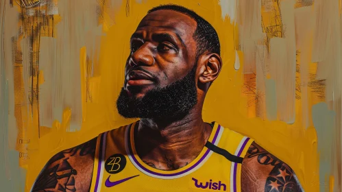 LeBron James Artistic Portrait