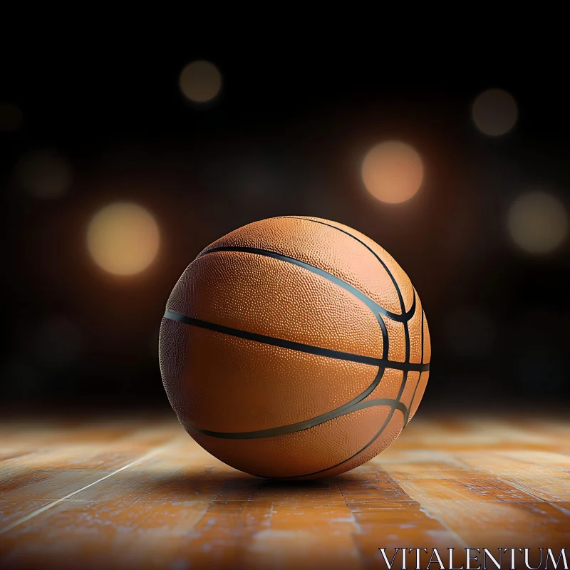 Orange Basketball AI Image