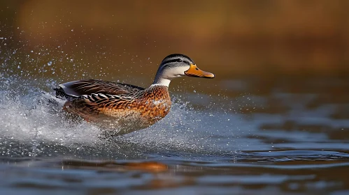 Dynamic Duck on Water Surface