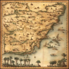 Antique Map of the World