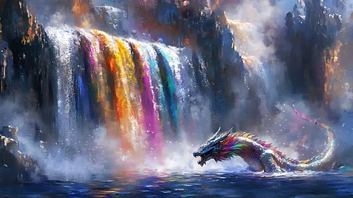 Chromatic Dragon by the Falls