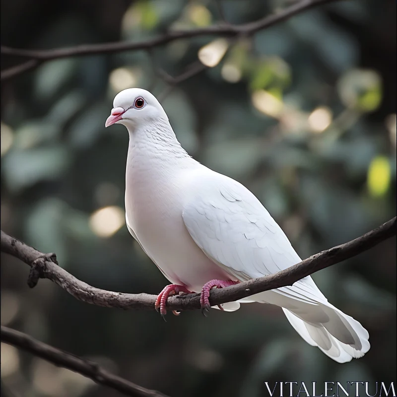 Dove Resting Peacefully AI Image