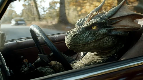 Unusual Driver: Dragon Behind the Wheel