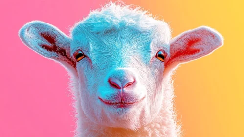 Colorful Sheep Artwork