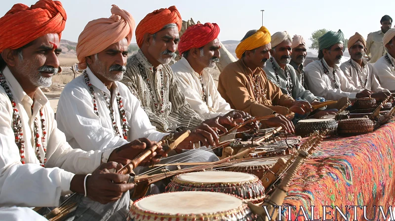 Folk Music Ensemble from India AI Image